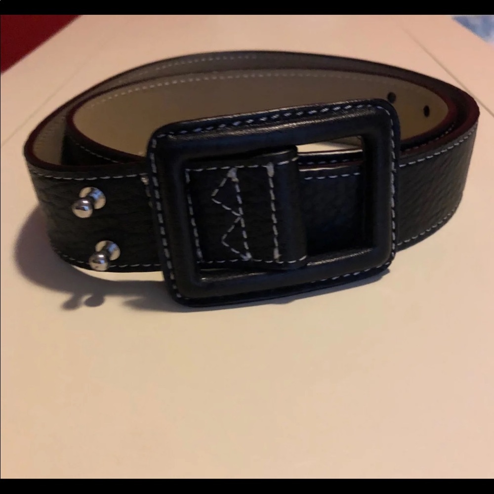 talbots leather belt